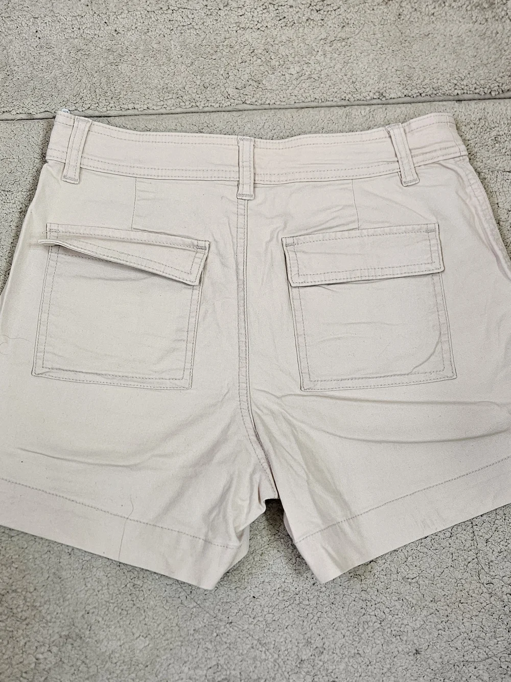 a new day Beige High-Rise Utility Shorts Size 2